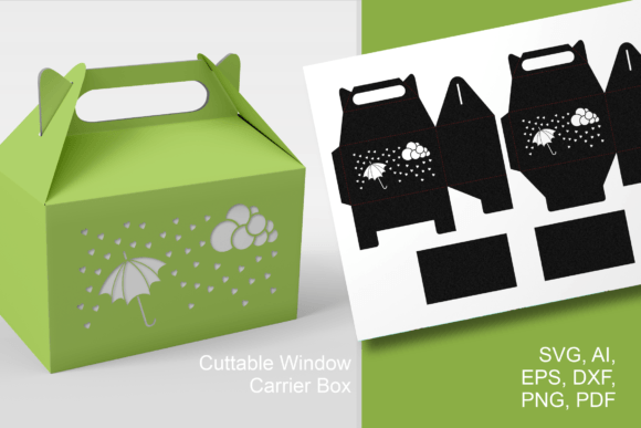 Cloud N Umbrella Baby Shower Gable Box 3D SVG Review