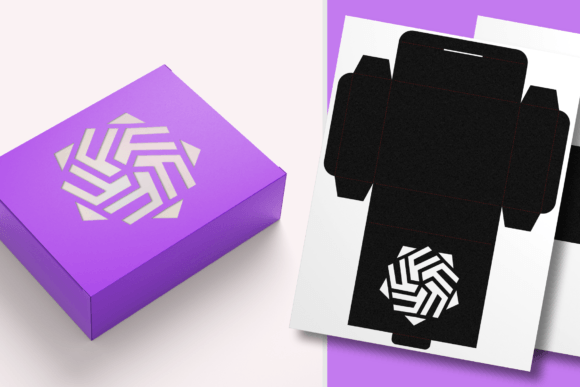 Complex Pentagon Window Rectangular Box 3D SVG Gift Boxes