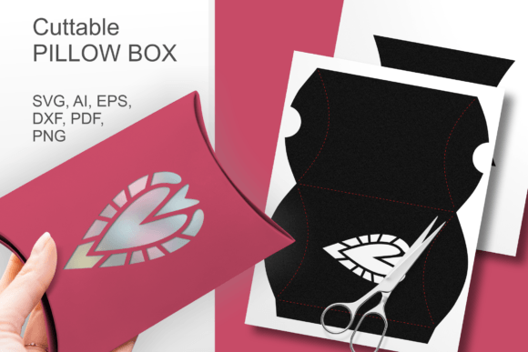 Crystal Heart 3D SVG for Romantic Gift Boxes