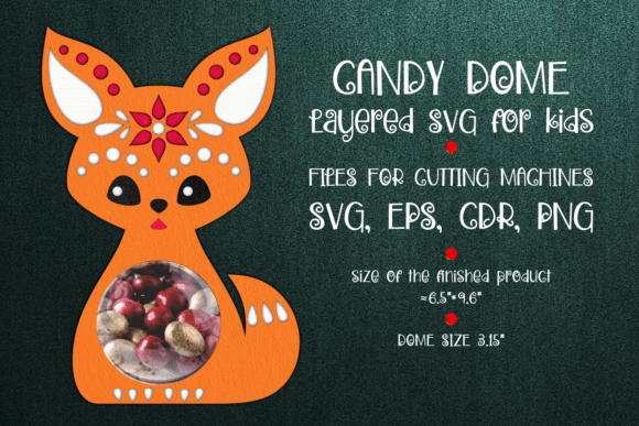 Cute Fox Candy Dome 3D SVG Shapes Review