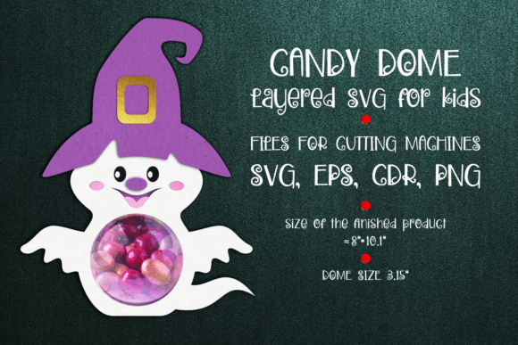 Halloween Ghost Candy Dome: 3D SVG Shapes Review