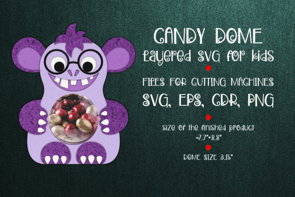 Little Monster Candy Dome: 3D SVG Shapes Review