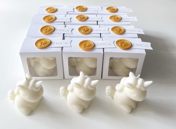 Magical Unicorn Candle Soap Box 3D SVG Shapes