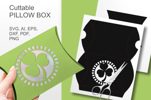 Round Window Shamrock 3D SVG for Gift Boxes