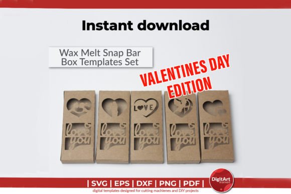 Snap Bar Box Valentines Day Template Review