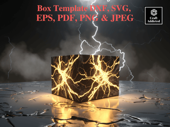 Thunderstorm Lightning Box Template: 3D SVG Shapes Review