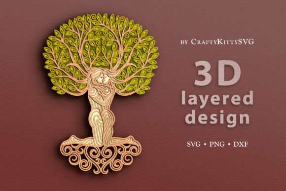 Tree of Love SVG: Laser Cutting for Valentine's Day