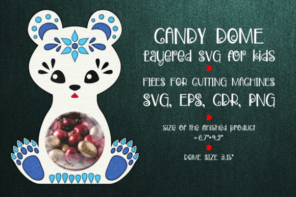 White Bear Candy Dome 3D SVG Shapes Review